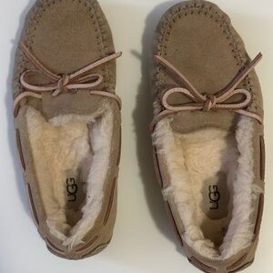 UGG Cream Plush Lined Slippers